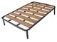Somnus SANA Rete Matrimoniale 160x190 cm Letto Ortopedico Doghe Legno e Struttura Ferro Pi...