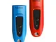 SanDisk Ultra 32 GB USB Flash Drive USB 3.0 Up to 130 MB/s Read - Twin Pack, Red/Blue