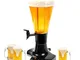 COSTWAY Torre per Birra, Distributore di Birra, Spillatore per Birra con Luci LED Colorate...