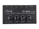 Muslady Amplificatore Cuffie 4 canali Mini Audio Stereo HA400 Ultra-compatta con Adattator...