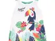 boboli Vestito a maglia per uccellino, da bambina, modello 242086 bianco 6 Mesi