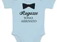 Shirtgeil Body neonato manica corta - Ragazze sono arrivato con papillon - Regalo neonati...