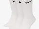 Nike Socks Everyday LTWT, Calzini Uomo, Bianco (White/Black), 34–38 (Taglia produttore: S)...