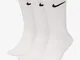 Nike Socks Everyday LTWT, Calzini Uomo, Bianco (White/Black), 46–50 (Taglia produttore: XL...