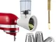 Attacco per Affettatrice/ Grattugia per KitchenAid Stand Mixer, Tritatutto Formaggio Gratt...