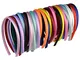 40 Pezzi Cerchietti per Capelli Rivestiti in Morbido Raso Multicolore Hairbands Accessori...