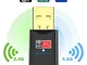 Blueshadow Adattatore WiFi USB 600 Mbps Dual Band 2.4G / 5G Adattatore Wi-Fi Mini Rete Wi-...