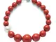 Miluna Bracciale Corallo Rosso e Perla PBR1802V