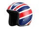 CASCO MOTO BHR JET MOD RETRO' 711 COLORI BANDIERA INGHILTERRA TAGLIA S