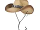 RZL Estate Sole Cappellini, Cappello da Cowboy Western da Uomo, Cappello Estivo da Cowgirl...