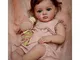 Lonian Bambole Reborn Femmine 24 Pollici 60 cm Bambola Realistica con Capelli Reborn Toddl...
