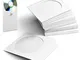 Flexzion Confezione da 100 Copertine di Carta Spessa per CD Dvd (Bianche) Bustine Plastica...