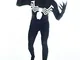 Morphsuits Official Venom, Costume, Nero, Large - 5'5-5'9 (163cm-175cm)