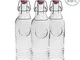 Bormioli Rocco bottiglia di vetro, stile Vintage - 1200ml (37.25oz)- Set di 3