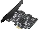 Rivo - Scheda controller SATA III PCIe 3.0 X1 a 4 porte, PCI Express a SATA 3.0 6G, Marvel...