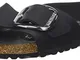 Birkenstock Madrid Big Buckle, Ciabatte Donna, Nero (Noir Noir), 38 EU