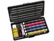 Lansky - Set affilacoltelli Deluxe con 5 coti, morsetto, guide, olio per affilatura e scat...