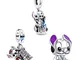 HAEPIAR Happy Stitch S925 Charm in argento per collana bracciale in argento Sterling Dangl...