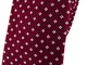 TigerTie – Cravatta sottile di design, in seta, con motivo a pois vinaccia, bordeaux, arge...