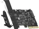 Rivo PCI-E a USB 3.1 PCI Express Card Dual Type C, SuperSpeed fino a 10 Gbps con connettor...