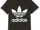 adidas Trefoil Tee T-Shirts, Unisex Bambini, Black/White, 2-3A