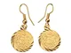 QIN Orecchini Arabica in Metallo Orecchini Golden Jewel Coin Women/Girl Accessori Vintage