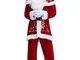 ShiyiUP Costume di Babbo Natale Costume di Babbo Natale Abito di Natale Abito da Uomo di N...