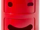 Kartell Componibile Smile Contenitore Occhiolino, ABS, Rosso, 32 x 32 x 40 cm