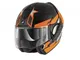 Shark Evoline Casco da Moto – 3 strelka, Nero/Arancione, Taglia S