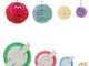 KNEWMART Pom Pom Maker, 4 taglie Fluff Ball Weaver Needle PomPom Maker Set-Fai da te Pompo...