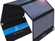 BigBlue 28W Caricabatterie Solare Portatile 2-Porte USB, Pannelli Solari con Amperometro D...