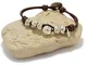 A mano - in rilievo zama Donna - Bracciale Donne in pelle realizzato da Intendenciajewels...