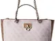 Guess Tote, Alisa Society-Borsa per Il Trasporto Donna, Powder Latte, Taglia Unica