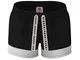 Kappa Authentic Sand Colta Short Bambini 304S4T0 A06 Black White Red Frag (YXXXL)