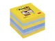 Post-it Super Sticky Foglietti, 90 Fogli, Confezione da 6 Blocchetti, 76 x 76 mm, Multicol...