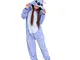 Pigiama Bambini Ragazzi Adulti Unicorno Costume Animali Halloween Cosplay Regalo di Comple...