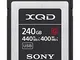 Sony Memoria QDG240F XQD 240 GB Serie G, Lettura 440 MB/s, Scrittura 400 MB/s