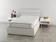 Italian Bed Linen Topper Imbottito e Trapuntato, Singolo, Microfibra, 80 x 195 cm