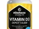 Vitamaze® Vitamina D3 a Rilascio Prolungato 14.000 UI ad Alto Dosaggio (14 Giorni), 180 Co...