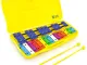 Mad About XYL50-CL Glockenspiel cromatico 25 note con due battenti - Valigetta gialla - Un...