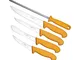 Solingen Germany - Set di coltelli da macellaio “Schwertkrone”, lama lucida, Plastica Acci...
