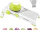 Qomolo Affettatrice Mandolino con Spiralizer Affetta Verdura 18 Funzioni Affettatrice Rego...