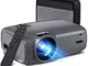 Videoproiettore, retroproiettore supporta 1080P Full HD con 200" Display, 5000 lumen Mini...