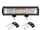 Barra LED 4x4 Willpower Barra Led Luce Strobo 38cm 216W Combinazione Fascio Faretto Faro L...