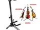 Rayzm supporto per violino con supporto per arco, supporto portatile regolabile per treppi...