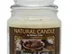 NATURE CANDLE candela profumata 100% cera vegetale - Giara 580g Burro di Karitè