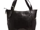 The Bridge Borsa a spalla Shopper shopping bag chiusura zip donna woman made in Italy pell...