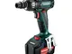 Metabo 6.02205.50 - Avvitatore a percussione a batteria mod. SSW18LTX BL 400, 2 batterie d...