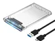 SABRENT Case SSD/HDD Hard Disk Esterno da SATA 2.5 pollici a USB 3.2, Custodia per disco r...