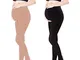 LOVELYBOBO 2 Pieces Collant maternity calze premaman opache Maternity Tights Maternità Leg...